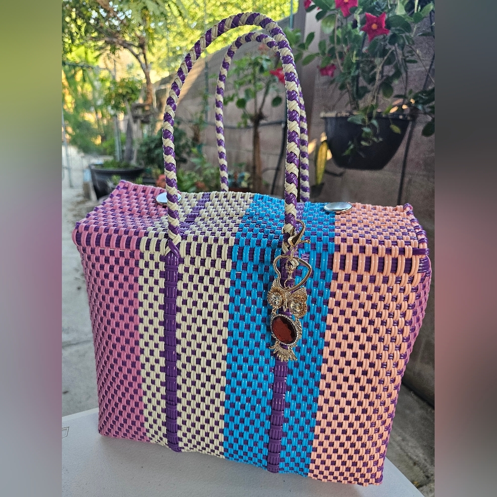 Colorful Woven Handbag